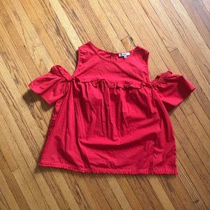 Cut out sleeve blouse